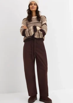 Outlet Twillhose aus reiner Baumwolle Damen Hosen|Bekleidung·Kleider
