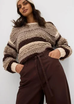 Outlet Twillhose aus reiner Baumwolle Damen Hosen|Bekleidung·Kleider
