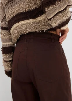 Outlet Twillhose aus reiner Baumwolle Damen Hosen|Bekleidung·Kleider