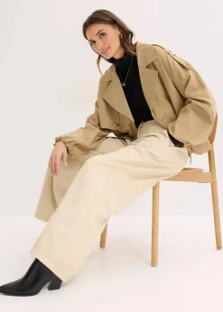 Damen bonprix Hosen|Bekleidung·Kleider|Twillhose aus reiner Baumwolle