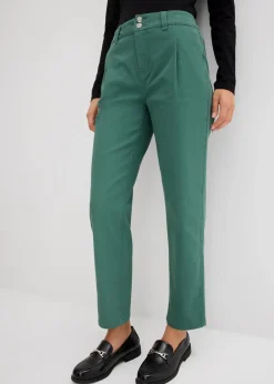 Damen bonprix Hosen|Bekleidung·Kleider|Twillhose im Barrel Shape