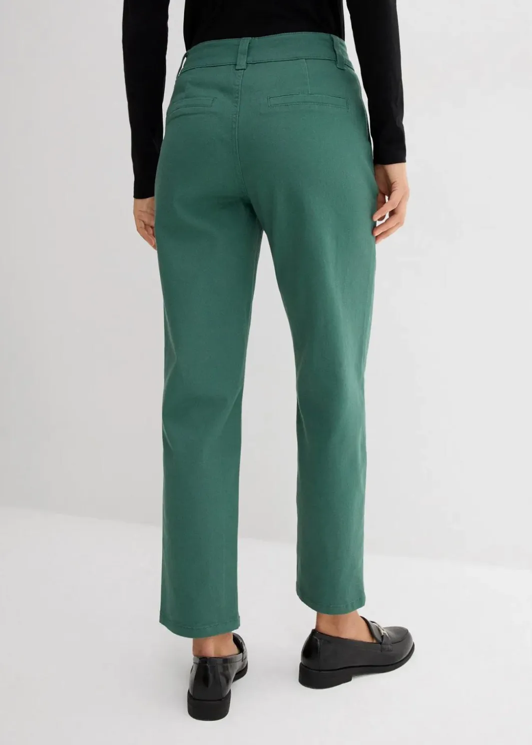 Damen bonprix Hosen|Bekleidung·Kleider|Twillhose im Barrel Shape