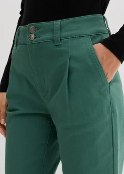 Damen bonprix Hosen|Bekleidung·Kleider|Twillhose im Barrel Shape