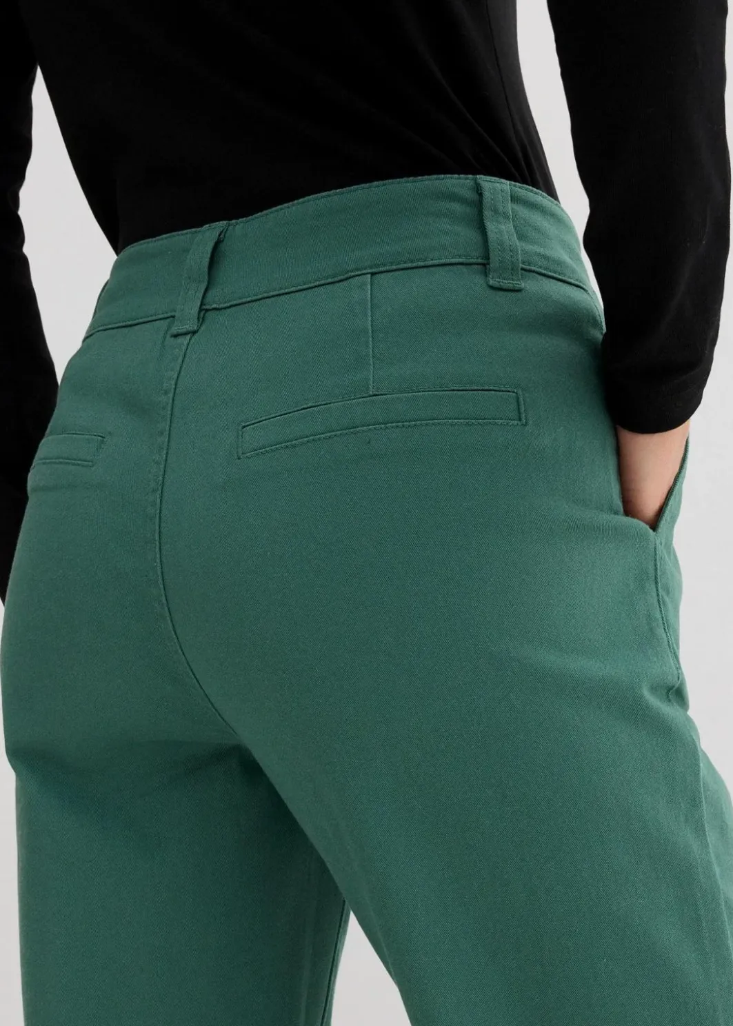 Damen bonprix Hosen|Bekleidung·Kleider|Twillhose im Barrel Shape