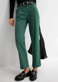 Damen bonprix Hosen|Bekleidung·Kleider|Twillhose im Barrel Shape