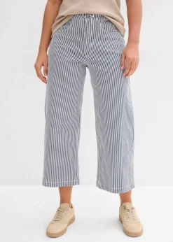 Damen bonprix Bekleidung·Kleider|Hosen|Twillhose mit Bequembund