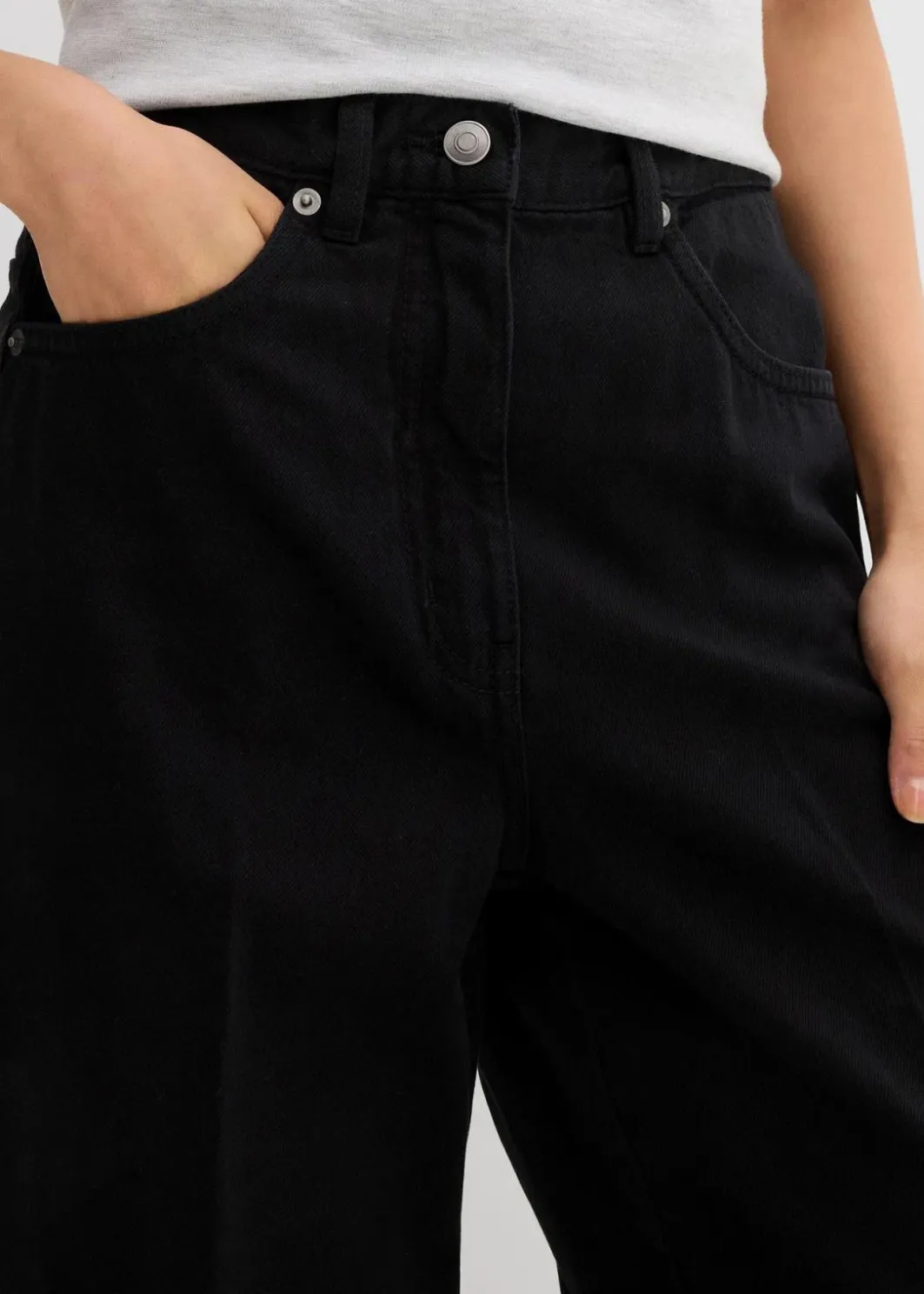 Damen bonprix Bekleidung·Kleider|Hosen|Twillhose mit Bügelfalte aus reiner Baumwolle
