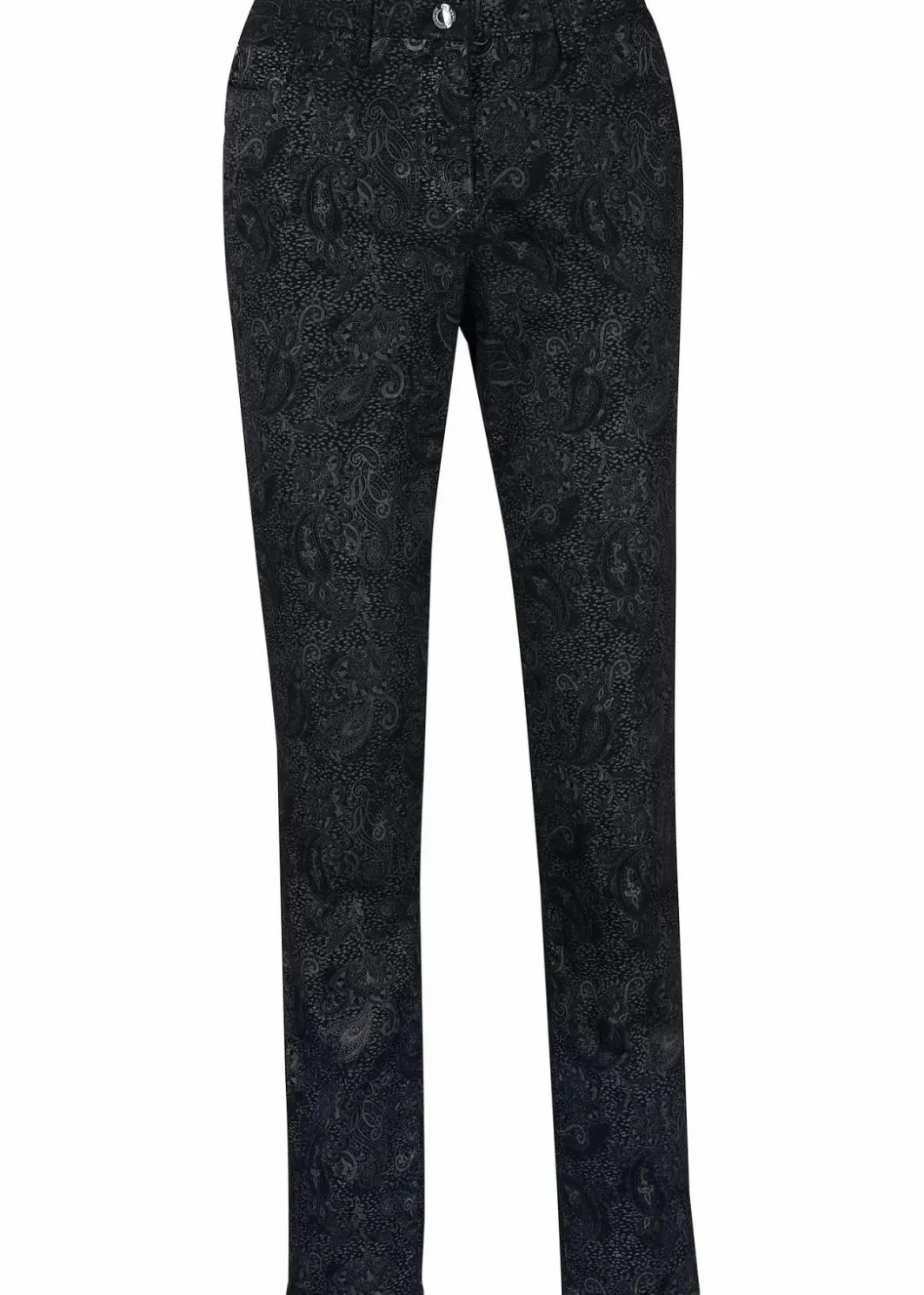 New Twillhose mit edlem Druck Damen Bekleidung·Kleider|Hosen