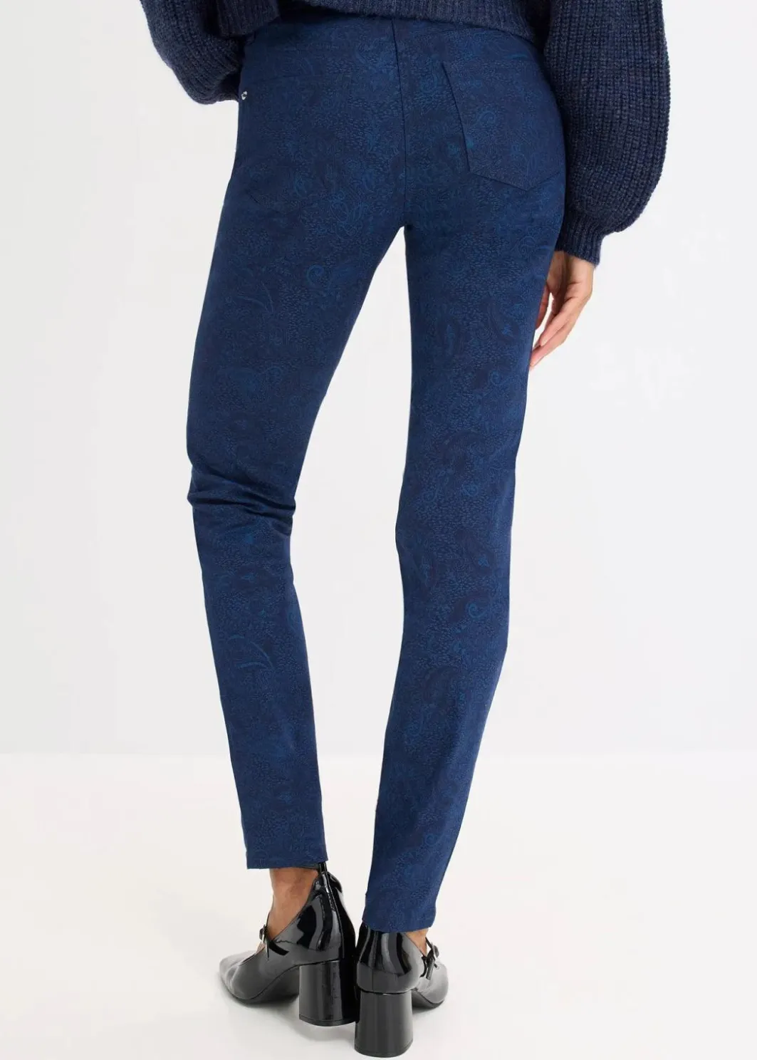 Clearance Twillhose mit edlem Druck Damen Hosen|Bekleidung·Kleider