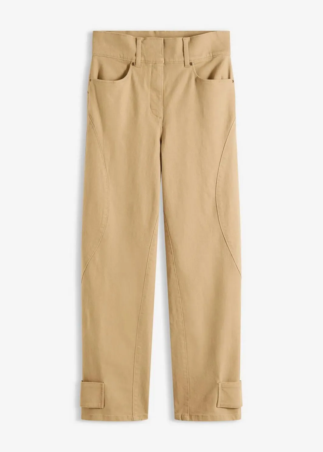 Damen bonprix Bekleidung·Kleider|Hosen|Twillhose mit hohem Bund