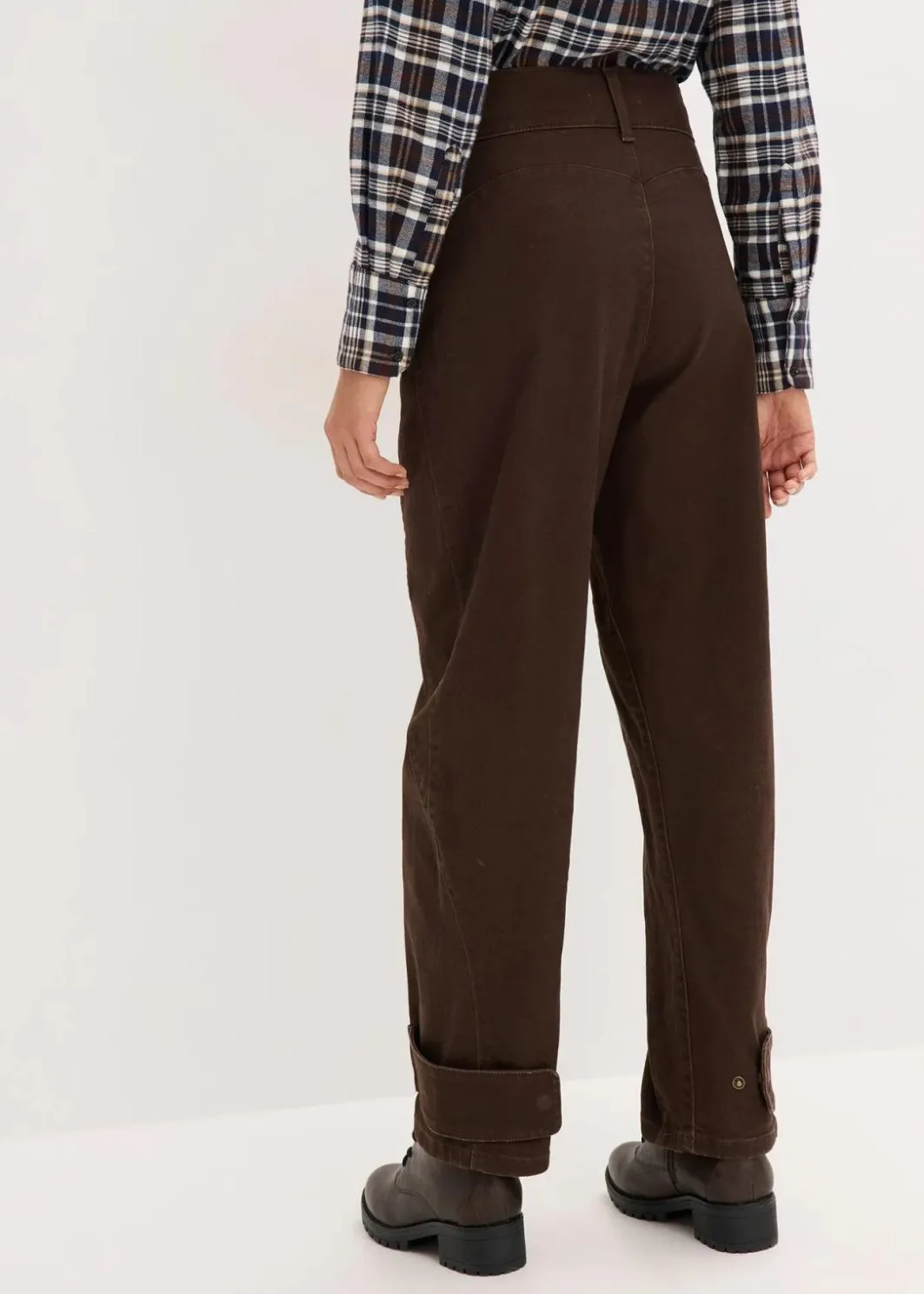 Outlet Twillhose mit hohem Bund Damen Hosen|Bekleidung·Kleider