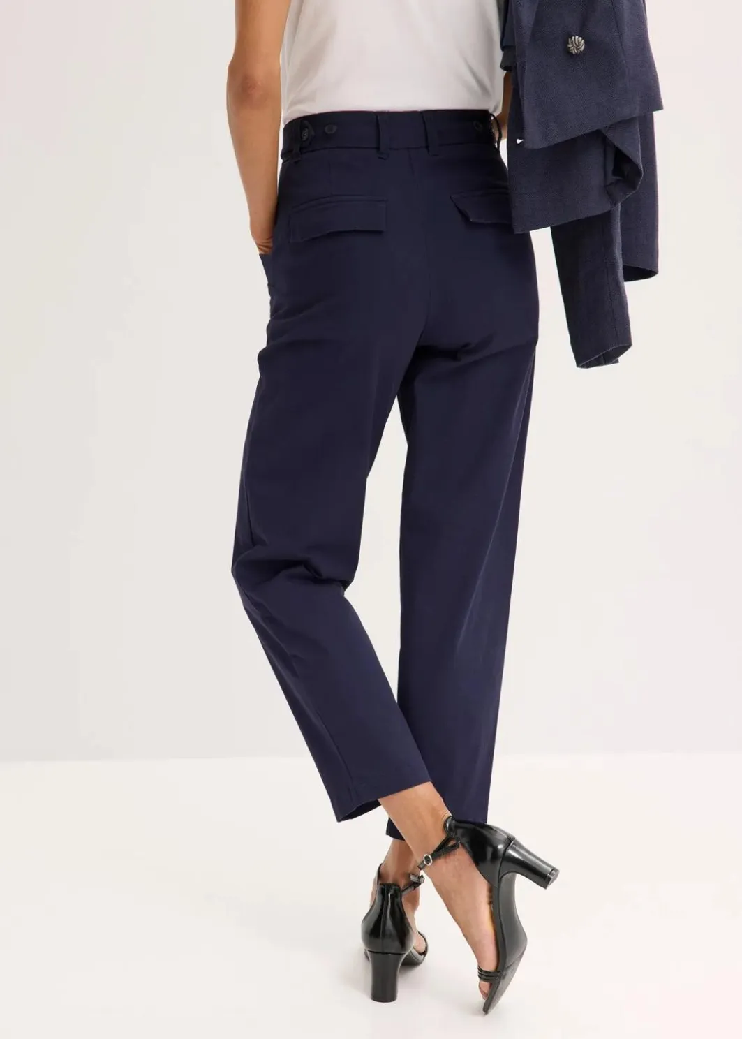 New Twillhose mit Tapered Fit Damen Hosen|Bekleidung·Kleider