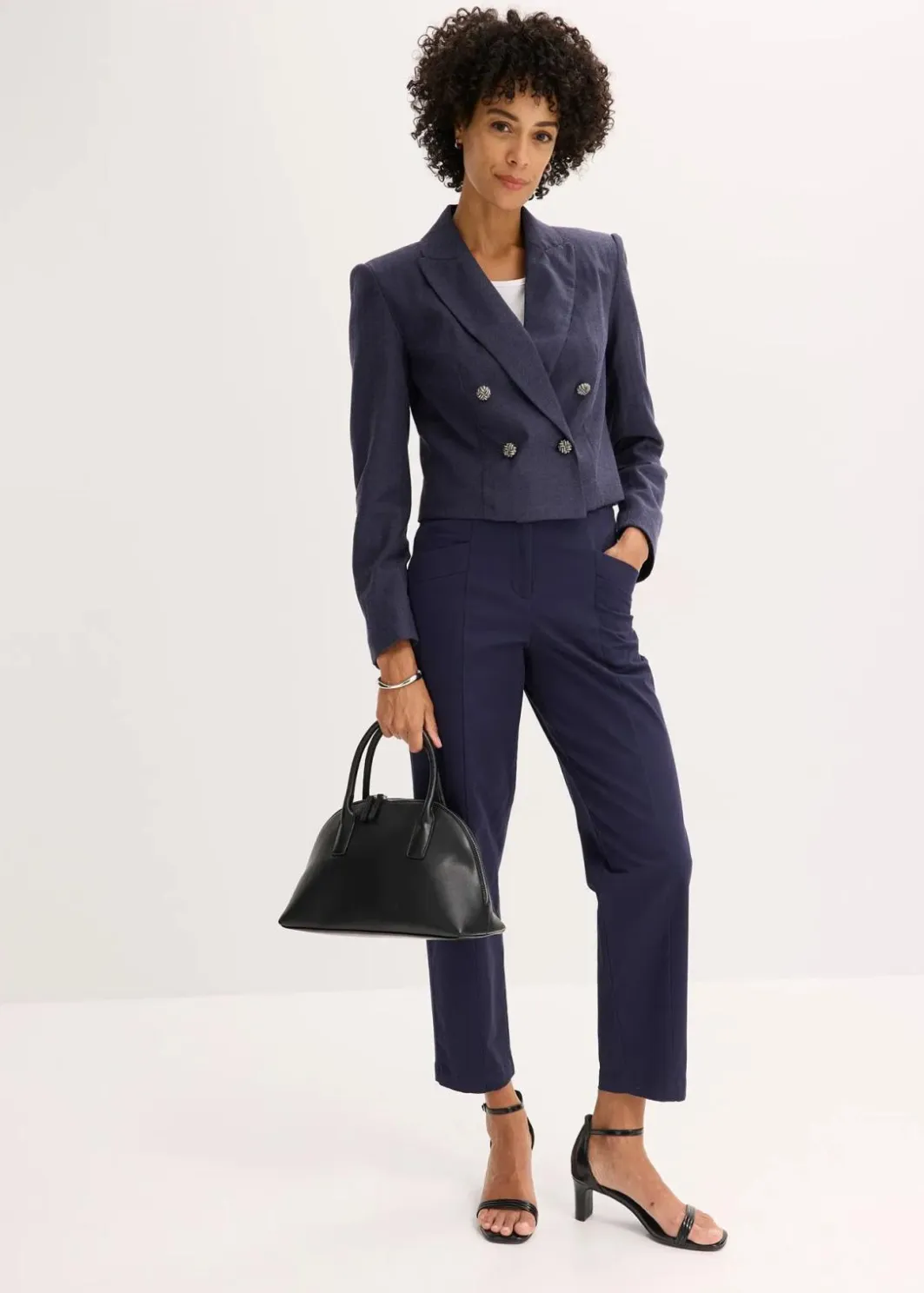 New Twillhose mit Tapered Fit Damen Hosen|Bekleidung·Kleider