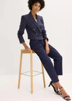 New Twillhose mit Tapered Fit Damen Hosen|Bekleidung·Kleider