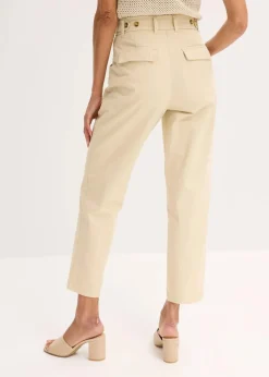 Discount Twillhose mit Tapered Fit Damen Bekleidung·Kleider|Hosen