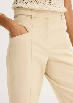 Discount Twillhose mit Tapered Fit Damen Bekleidung·Kleider|Hosen