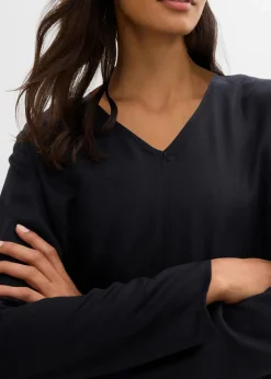 Best Twill-Kleid aus fließendem Lyocell Damen Bekleidung·Pullover & Strickjacken|Kleider
