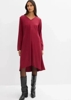 Damen bonprix Kleider|Bekleidung·Pullover & Strickjacken|Twill-Kleid aus fließendem Lyocell