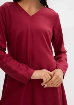 Damen bonprix Kleider|Bekleidung·Pullover & Strickjacken|Twill-Kleid aus fließendem Lyocell