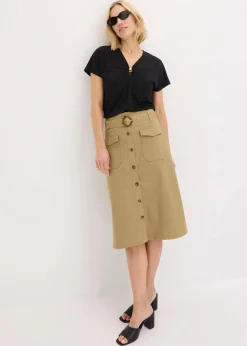Outlet Twill-Rock Damen Bekleidung·Sportbekleidung|Röcke