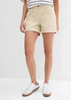 Damen bonprix Hosen|Shorts|Twill-Shorts