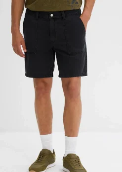 Herren bonprix Große Größen|Shorts|Twill-Shorts aus reiner Baumwolle, Loose Fit