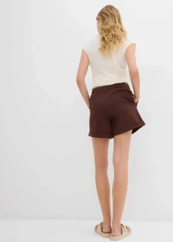 Damen bonprix Bekleidung·Outdoorbekleidung|Bekleidung·Kleider|Twill-Shorts mit hohem Bund