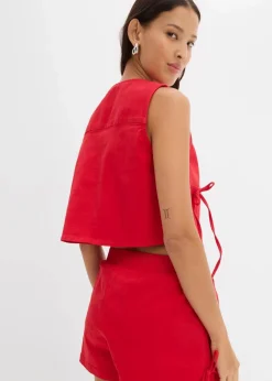 Hot Twill-Weste aus elastischem Bio-Baumwoll-Mix Damen Bekleidung·Hosen|Jacken & Mäntel