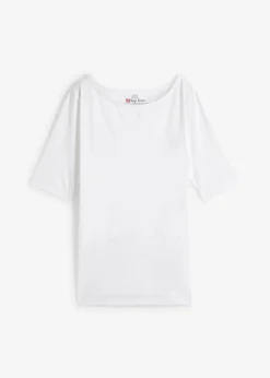 Damen bonprix Shirts & Tops|Basics|U-Boot-Ausschnitt-Shirt