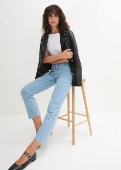 Damen bonprix Shirts & Tops|Basics|U-Boot-Ausschnitt-Shirt