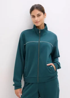 Damen bonprix Bekleidung·Sweat|Bekleidung·Hosen|Ultrasofte Sport-Jacke mit Modal