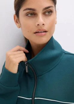 Damen bonprix Bekleidung·Sweat|Bekleidung·Hosen|Ultrasofte Sport-Jacke mit Modal