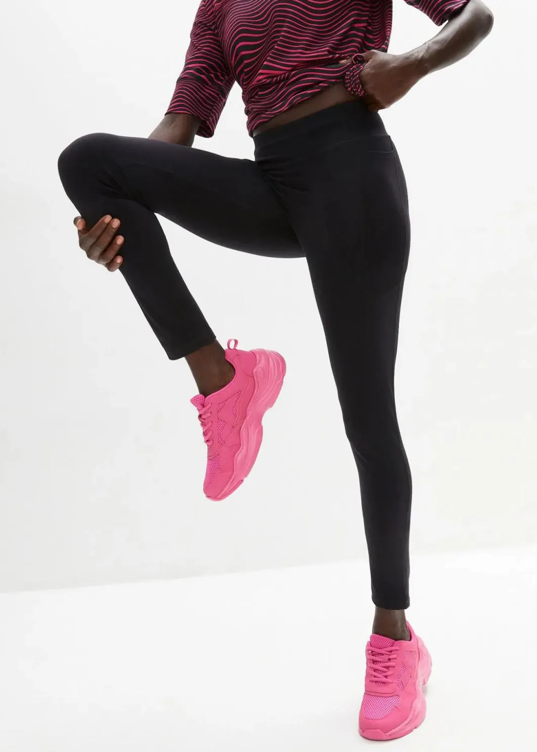 Discount Ultrasofte Sport-Leggings mit seitlichen Taschen, knöchelfrei Damen Sportbekleidung|Hosen