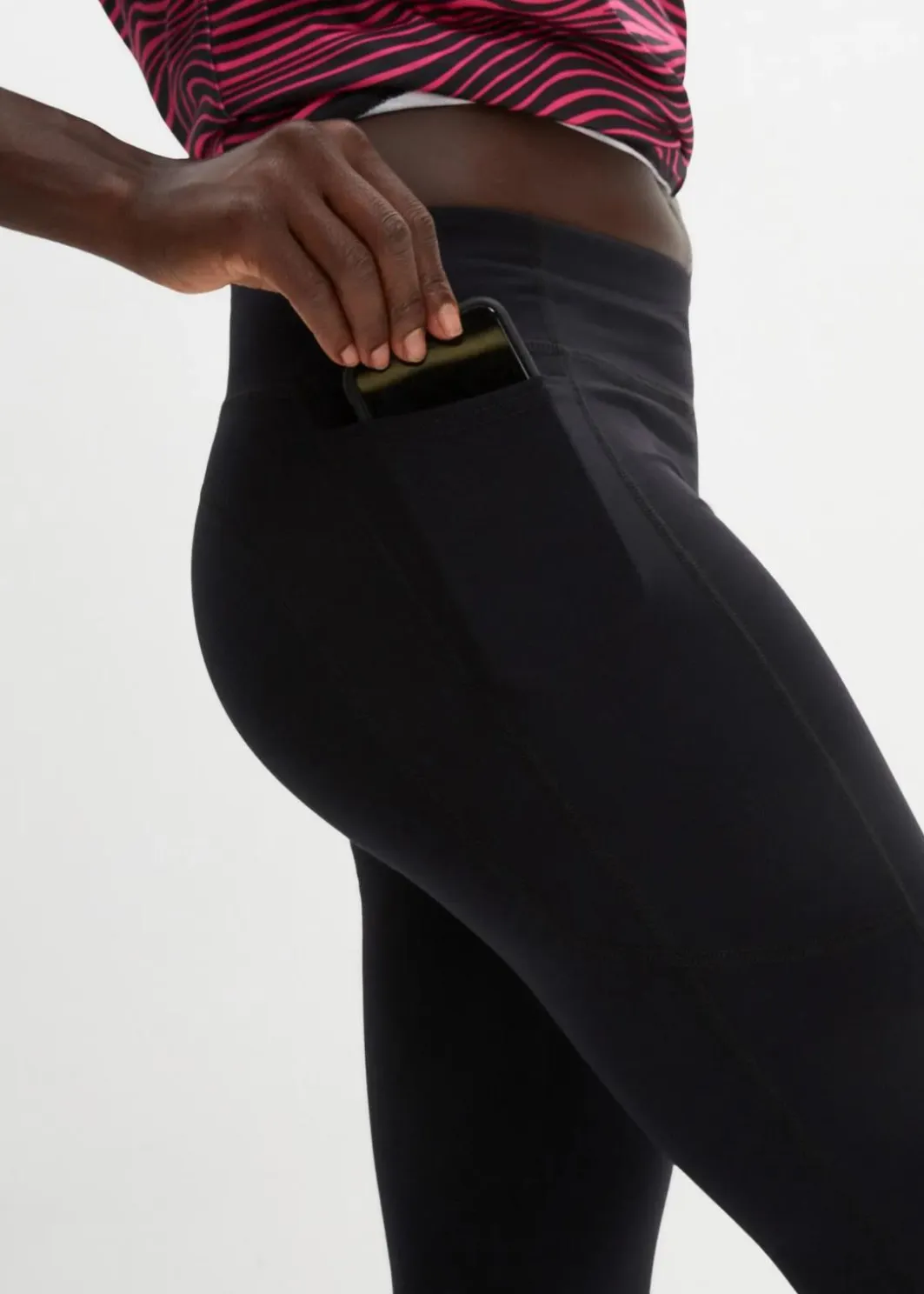 Discount Ultrasofte Sport-Leggings mit seitlichen Taschen, knöchelfrei Damen Sportbekleidung|Hosen
