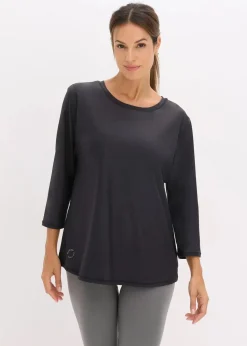 Damen bonprix Bekleidung·Sweat|Nachhaltigere Materialien|Ultrasoftes Funktionsshirt mit ¾ Ärmel, schnelltrocknend