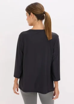 Damen bonprix Bekleidung·Sweat|Nachhaltigere Materialien|Ultrasoftes Funktionsshirt mit ¾ Ärmel, schnelltrocknend