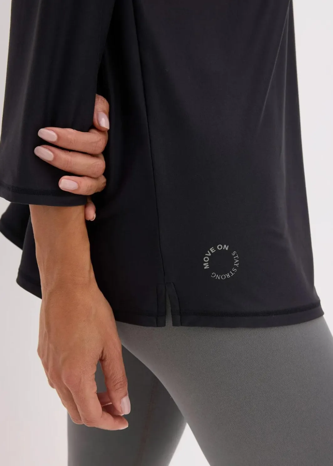 Damen bonprix Bekleidung·Sweat|Nachhaltigere Materialien|Ultrasoftes Funktionsshirt mit ¾ Ärmel, schnelltrocknend