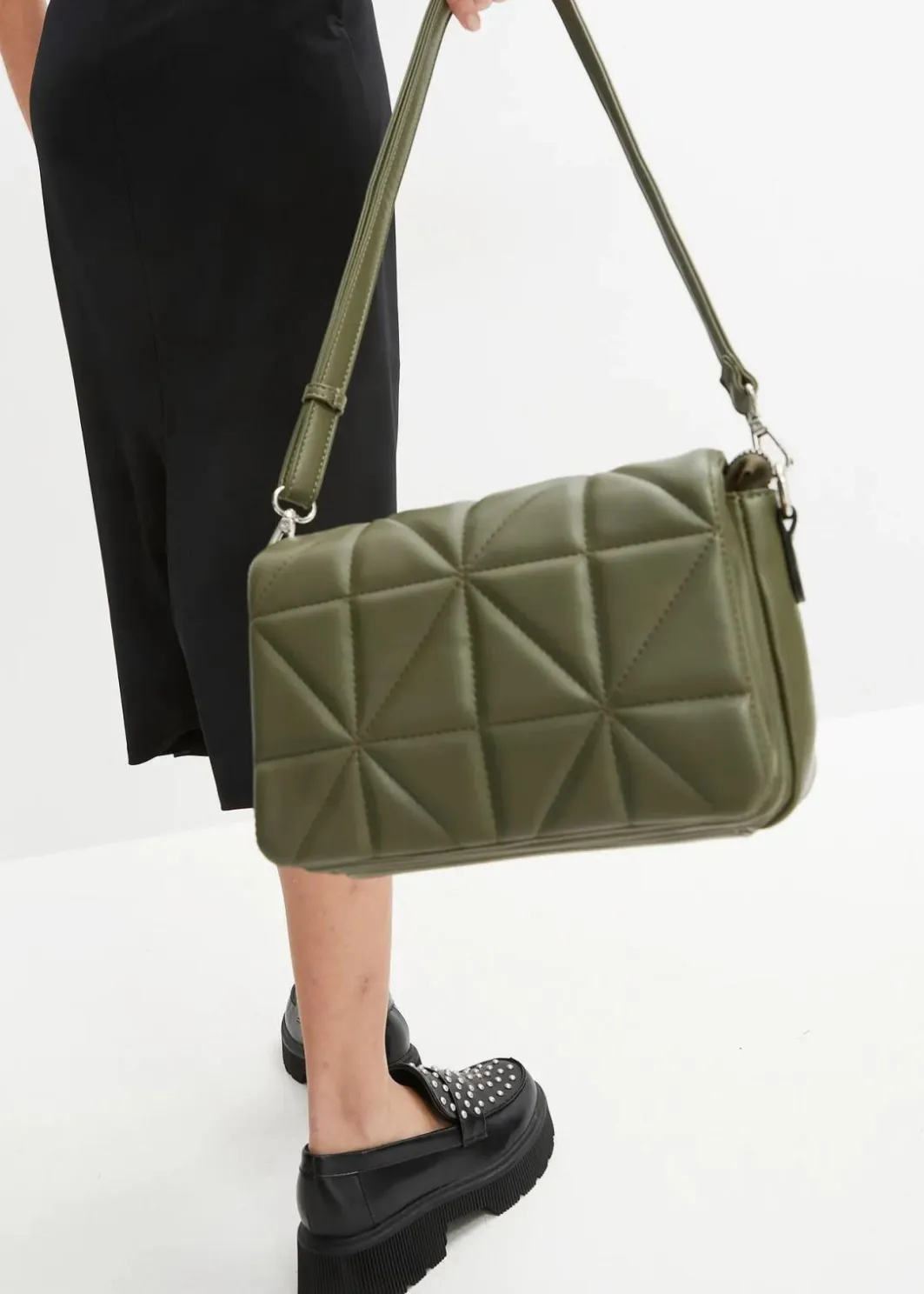 Damen bonprix Taschen|Umhängetasche mit abnehmbarem Taschengurt