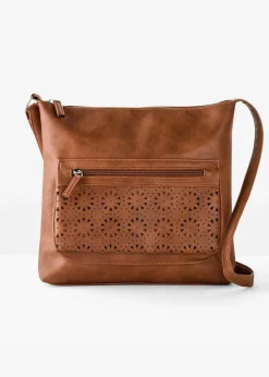 Damen bonprix Taschen|Umhängetasche mit dekorativer Außentasche