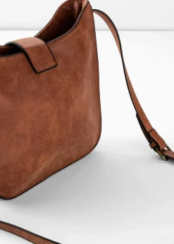 Damen bonprix Taschen|Umhängetasche mit dekorativem Schnallendetail