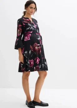 Damen bonprix Bekleidung·Blazer|Umstandsmode|Umstands- und Stillblusenkleid aus reinem Bio-Baumwoll-Satin