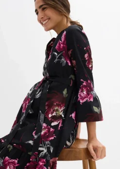 Damen bonprix Bekleidung·Blazer|Umstandsmode|Umstands- und Stillblusenkleid aus reinem Bio-Baumwoll-Satin