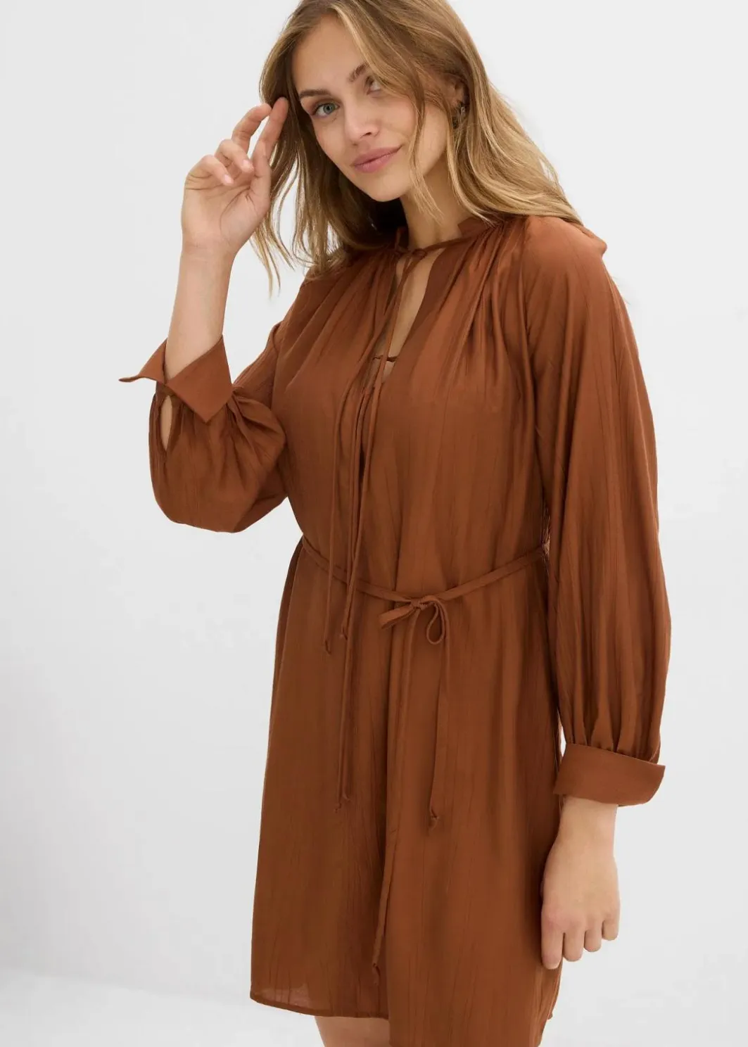 New Umstands- und Stillblusenkleid aus fließender Viskose Damen Bekleidung·Blazer|Nachhaltigere Materialien