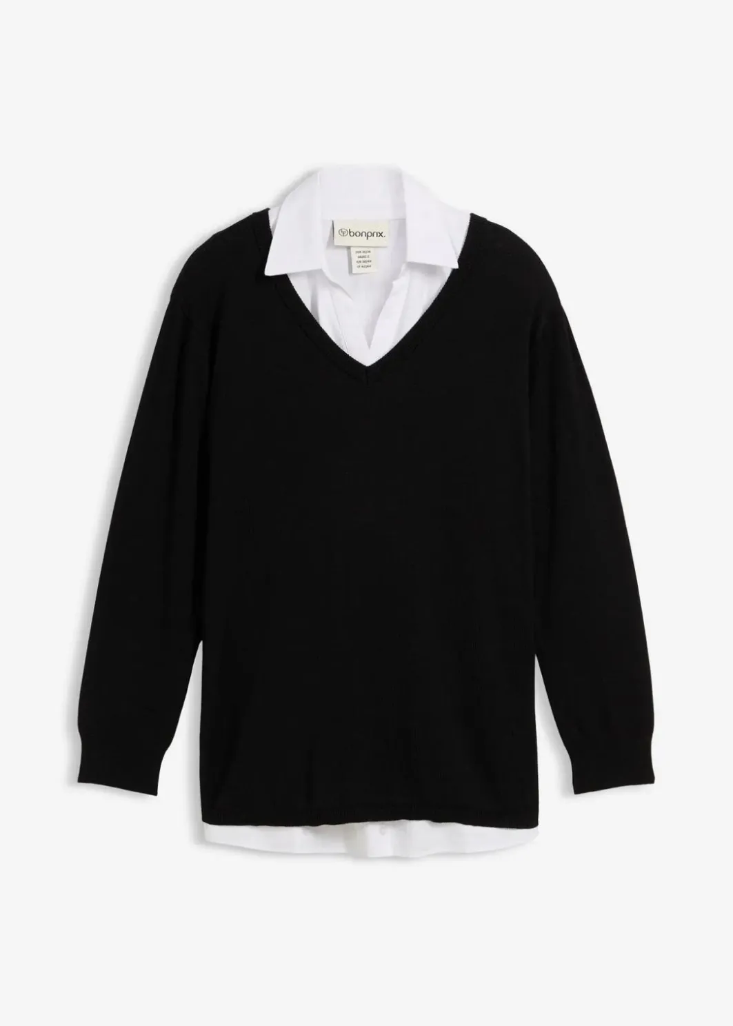 Damen bonprix Bekleidung·Blazer|Umstandsmode|Umstands- und Stillset aus Pullover und ärmelloser Bluse aus Bio-Baumwolle