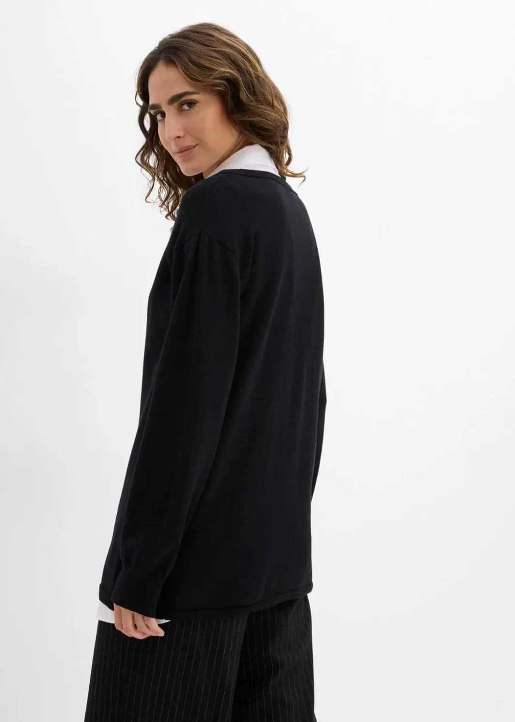 Damen bonprix Bekleidung·Blazer|Umstandsmode|Umstands- und Stillset aus Pullover und ärmelloser Bluse aus Bio-Baumwolle
