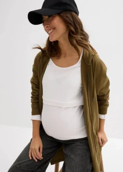 Damen bonprix Bekleidung·Blazer|Umstandsmode|Umstands- und Stillshirts aus Bio-Baumwolle (2er Pack)