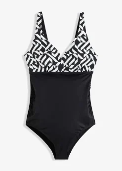 Damen bonprix Nachhaltigere Materialien|Badeanzüge|Umstandsbadeanzug mit V-Ausschnitt