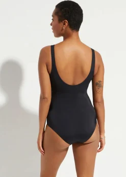 Damen bonprix Nachhaltigere Materialien|Badeanzüge|Umstandsbadeanzug mit V-Ausschnitt