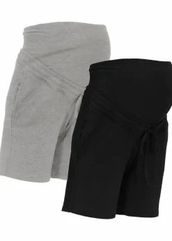 Sale Umstands-Bermudas aus weicher Sweatware (2er Pack) Damen Bekleidung·Blazer|Umstandsmode