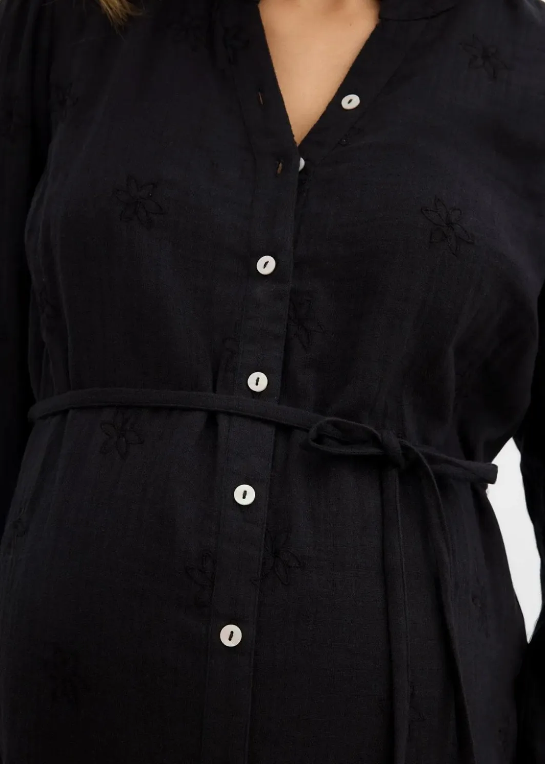 Damen bonprix Bekleidung·Blazer|Umstandsmode|Umstandsblusenkleid aus weichem Baumwoll-Musselin
